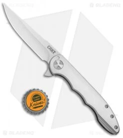 CRKT Lerch Up & At 'Em Flipper Knife Stainless Steel (3.62" Satin) 7076 -CRKT Knives Store CRKT Lerch Up and At Em SS Satin 7076 BHQ 92318 jr bottlecap