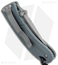 CRKT Lightfoot Urban Shark Liner Lock Knife Gray (2.5" Satin Serr) -CRKT Knives Store CRKT Lightfoot Urban Shark LL Gray Satin Serr LUS 11 BHQ 75703 jr side