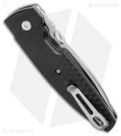CRKT Lucas Burnley Aux Liner Lock Folding Knife Black (3.25" Satin) 1220 -CRKT Knives Store CRKT Lucas Burnley Aux Liner Lock Folding Knife Black 3.25 Satin 1220 BHQ 51815 LS Side
