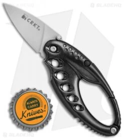 CRKT Lumabiner Liner Lock Knife W/ L.E.D Light (1.6" Bead Blast) -CRKT Knives Store CRKT Lumabiner LED Light BB 9080 BHQ 68535 jr bottlecap