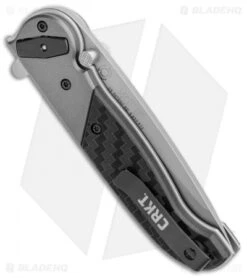 CRKT M40-02 Deadbolt Lock Knife Aluminum/GRN (3" Bead Blast) -CRKT Knives Store CRKT M40 02 Deadbolt Lock Aluminum GRN BB BHQ 103617 jr side