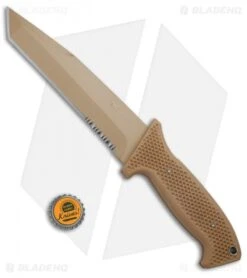 CRKT M60 16NKD Large Fixed Blade Tanto Knife Desert Tan (6.13" Tan Serr) -CRKT Knives Store CRKT M60 16NKD Large Tanto Desert Tan Tan Serr M60 16NKD BHQ 9953 jr bottlecap