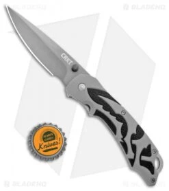 CRKT Lerch Moxie Knife Gray/Black Spring Assisted (3.29" Grey Plain) 1102 -CRKT Knives Store CRKT Merch Moxie Gray Black SA Grey Plain 1102 BHQ 18527 jr bottlecap