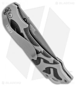 CRKT Lerch Moxie Knife Gray/Black Spring Assisted (3.29" Grey Plain) 1102 -CRKT Knives Store CRKT Merch Moxie Gray Black SA Grey Plain 1102 BHQ 18527 jr side