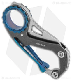 CRKT Mike Bond Compano Sheepsfoot Slip Joint Knife Carabiner (1.44" Satin) -CRKT Knives Store CRKT Mike Bond Compano Sheepsfootf SJ Carabiner Satin BHQ 145867 jr side