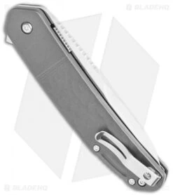 CRKT Onion Bona Fide Liner Lock Knife Gray Aluminum (3.5" Satin) K540GXP -CRKT Knives Store CRKT Onion Bone Fide LL Gray Aluminum Satin K540GXP BHQ 119385 jr side