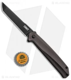 CRKT Onion Helical Liner Lock Knife Black Aluminum (3.52" Black D2) K500GKP 7 CRKT Onion Helical Liner Lock Knife Black Aluminum (3.52" Black D2) K500GKP -CRKT Knives Store CRKT Onion Helical LL Tanto Aluminum Black K500GKP BHQ 92301 jr bottlecap