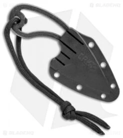 CRKT Owlet Fixed Blade Neck Knife Skeletonized (2.125" Black Stonewash) 2716 -CRKT Knives Store CRKT Owlet Neck Skeletonized Black SW 2716 BHQ 103912 jr sheath