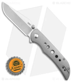 CRKT Oxcart Frame Lock Assisted Knife Stainless Steel (3.05" Satin) 6135 -CRKT Knives Store CRKT Oxcart FL Assisted Knife Stainless Steel 3in Satin BHQ 145865 td size jr
