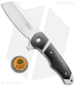CRKT Philip Booth Ripsnort Liner Lock Flipper Knife Black (2.8" Satin) 7270 -CRKT Knives Store CRKT Philip Booth Ripsnort LL Black Satin 7270 BHQ 71231 jr bottlecap
