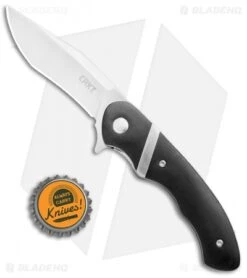 CRKT Philip Booth Snarky Recurve Liner Lock Flipper Knife (3.25" Satin) 7280 -CRKT Knives Store CRKT Philip Booth Snarky Recurve LL Satin 7280 BHQ 71233 jr bottlecap