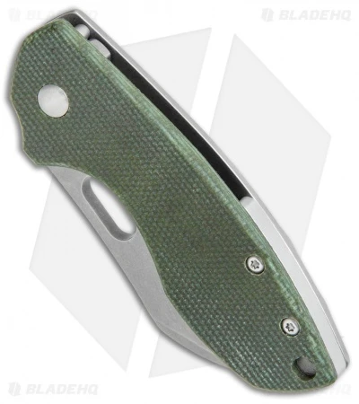 CRKT Pilar Exclusive Frame Lock Knife Green Micarta (2.4" Stonewash D2) 2 CRKT Pilar Exclusive Frame Lock Knife Green Micarta (2.4" Stonewash D2) - Image 2