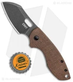 CRKT Pilar Frame Lock Knife Brown Linen Micarta BHQ Exclusive (2.4" Smokewash) 7 CRKT Pilar Frame Lock Knife Brown Linen Micarta BHQ Exclusive (2.4" Smokewash) -CRKT Knives Store CRKT Pilar FL Linen Micarta Smokewash BHQ 113629 jr bottlecap