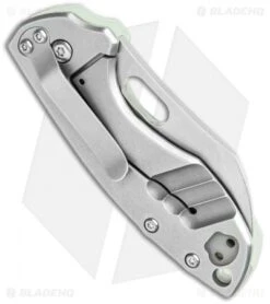 CRKT Pilar Frame Lock Knife Natural G-10 BHQ Exclusive (2.4" Stonewash D2) -CRKT Knives Store CRKT Pilar FL Natural G 10 SW BHQ 113632 jr side