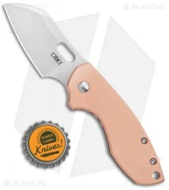 CRKT Pilar Frame Lock Knife Stainless Steel/Copper (2.4" Satin) 5311CU -CRKT Knives Store CRKT Pilar FL SS Copper Satin 5311CU BHQ 103633 jr bottlecap