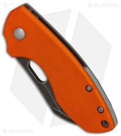 CRKT Pilar Frame Lock Knife Orange G-10 (2.4" Black SW) 5311GKG -CRKT Knives Store CRKT Pilar Orange G10 Acid SW BHQ 84147 er spine