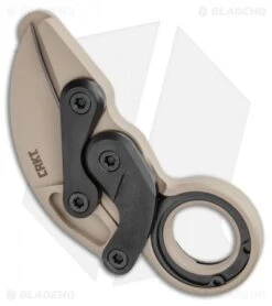 CRKT Provoke Kinematic Morphing Karambit Folding Knife (2.4" Desert Sand) -CRKT Knives Store CRKT Provoke Kinematic Morphing Karambit Folding Knife 2.4in Desert Sand 4040DS BHQ 113912 LS Side