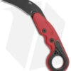 CRKT Provoke Kinematic Morphing Karambit Knife Red (2.47" Black Stonewash)