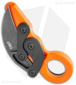 CRKT Provoke Orange Kinematic Morphing Karambit Folding Knife (2.4" Black) 4041O -CRKT Knives Store CRKT Provoke Orange Kinematic Morphing Karambit Folding Knife Black 4041O BHQ 119340 jr side