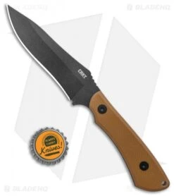 CRKT Ramadi Fixed Blade Knife Coyote G-10 (4.4" Black) -CRKT Knives Store CRKT Ramadi Fixed Blade Coyote G 10 Handle Black BHQ 138977 jr bottlecap