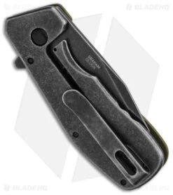 CRKT Graham Razelcliffe Frame Lock Knife OD Green G-10 (2.4" Black Stonewash) -CRKT Knives Store CRKT Razecliffe OD G10 Black Blade BHQ 140696 td side