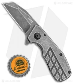 CRKT Razelcliffe Compact Frame Lock Knife Stainless Steel (2.4" Black SW) 4021 -CRKT Knives Store CRKT Razelcliffe Compact Frame Lock Knife Stainless Steel 2.4in Black SW 4021 BHQ 113911 LS Bottlecap