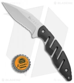 CRKT Ryan Plan B Fixed Blade Knife Zytel (2.8" Bead Blast Serr) 2813 -CRKT Knives Store CRKT Ryan Plan B zytel bb serr 2813 BHQ 69080 er size