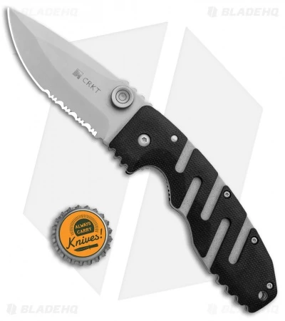 CRKT Ryan Seven Liner Lock Knife (3.375" Bead Blast Serr) 6813 4 CRKT Ryan Seven Liner Lock Knife (3.375" Bead Blast Serr) 6813 - Image 4