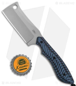 CRKT S.P.E.C Fixed Blade Knife Blue/Black G-10 (2.5" Bead Blast) -CRKT Knives Store CRKT S.P.E.C. Fixed Blade Cleaver Blue Black G 10 BB BHQ 138971 jr bottlecap