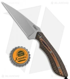 CRKT S.P.E.W. Knife Small Pocket Everyday Wharncliffe (3" Bead Blast) 2388 SPEW -CRKT Knives Store CRKT S.P.E.W. Small Pocket Everyday Wharncliffe BB 2388 BHQ 11431 jr bottlecap