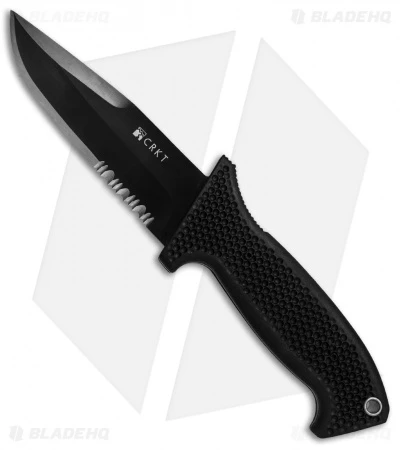 CRKT M60-14PK SOTFB Fixed Blade Knife (4.38" Black Serr) 1 CRKT M60-14PK SOTFB Fixed Blade Knife (4.38" Black Serr)
