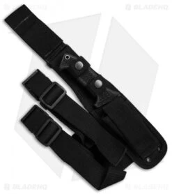 CRKT M60-14NK SOTFB Fixed Blade Knife Tanto (4.38" Black Serr) -CRKT Knives Store CRKT SOTFB Black Serr Tanto M60 14NK BHQ 49727 jr sheath