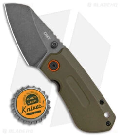 CRKT Schwarz Overland Compact Frame Lock Knife OD Green G-10 (2.24" Black) 6277 -CRKT Knives Store CRKT Schwarz Overland Compact FL OD Green G 10 BW BHQ 178658 jr bottlecap