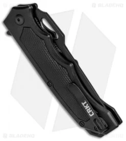 CRKT Septimo "Forged By War" Liner Lock Knife Black (3.62" Black) 7050 -CRKT Knives Store CRKT Septimo Forged By War LL Black Black 7050 BHQ 71243 jr side