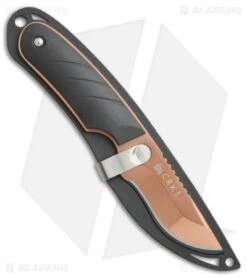 CRKT Side Hawg 2 Fixed Blade Neck Knife W/ Pivot Sheath (2.25" Bronze) 2404BR -CRKT Knives Store CRKT Side Hawg 2 neck knife pivot sheath bronze 2404BR BHQ 69071 er spine