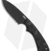 CRKT Siwi Drop Point Fixed Blade Knife Black G-10 (3.34" Black) 2082