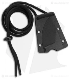 CRKT Schwarz Tailbone Fixed Blade Knife Orange Cord-Wrapped (2.4" SW) 2415 -CRKT Knives Store CRKT Tailbone Fixed Black Orange Cord BHQ 119326 jr sheath