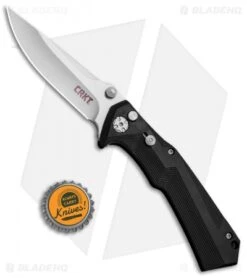 CRKT Tighe Tac Two Clip Point Automatic Knife GRN (3.38" Satin) 5230-Conv -CRKT Knives Store CRKT Tighe Tac Two Clip GRN CONV CRKT 5230 BHQ 71815 jr bottlecap