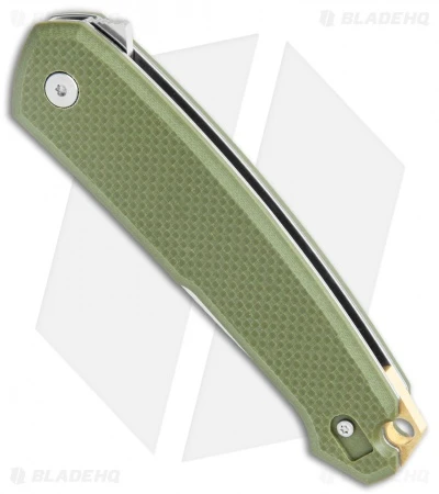 CRKT Vox Tueto Spring Assisted Flipper Knife OD Green G-10 (3.3" Satin) 5325 2 CRKT Vox Tueto Spring Assisted Flipper Knife OD Green G-10 (3.3" Satin) 5325 - Image 2