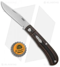 CRKT Rogers Venandi Slip Joint Knife Black/Brown G-10 (3.1" Bead Blast) -CRKT Knives Store CRKT Venandi Layered Black Brown G 10 SJ BB BHQ 138968 jr bottlecap