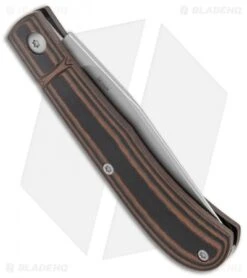 CRKT Rogers Venandi Slip Joint Knife Black/Brown G-10 (3.1" Bead Blast) -CRKT Knives Store CRKT Venandi Layered Black Brown G 10 SJ BB BHQ 138968 jr side