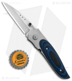 CRKT Viele Mini Wasp Liner Lock Knife Black/Blue G-10 (2.5" Bead Blast) 8001 -CRKT Knives Store CRKT Viele Mini Wasp LL Black Blue G 10 BB 8001 BHQ 85976 jr bottlecap