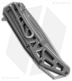 CRKT Gusset Frame Lock Knife Gray (3.5" Gray) K330GGP 5 CRKT Gusset Frame Lock Knife Gray (3.5" Gray) K330GGP -CRKT Knives Store CRKT gusset K330GGP BHQ 51842 er side