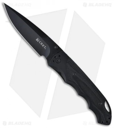 CRKT Fire Spark Tactical Spring Assisted Knife (Black PLN) 1050K 1 CRKT Fire Spark Tactical Spring Assisted Knife (Black PLN) 1050K