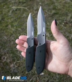 CRKT Russ Kommer Fulcrum 2 Folding Knife GRN (3.18" Gray) 7435 -CRKT Knives Store crkt fulcrum 2 size comparison hand dl