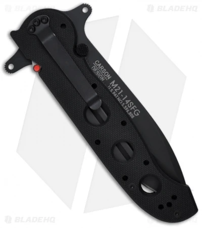 CRKT Carson M21-14SFG Special Forces G-10 Folding Knife (3.875" Black Serr) 2 CRKT Carson M21-14SFG Special Forces G-10 Folding Knife (3.875" Black Serr) - Image 2