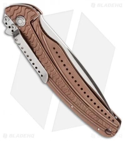 CRKT Ken Onion Ripple Bronze Folding Knife (3.16" Satin Plain) K406BXP 2 CRKT Ken Onion Ripple Bronze Folding Knife (3.16" Satin Plain) K406BXP - Image 2