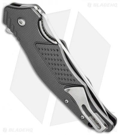 CRKT Ken Onion Outrage Liner Lock Knife Gray Aluminum (3.25" Satin) K320GXP 2 CRKT Ken Onion Outrage Liner Lock Knife Gray Aluminum (3.25" Satin) K320GXP - Image 2